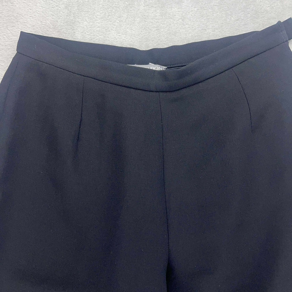 Maggie London Vintage Black Wide Leg Cropped Dress Pants Petites Size 10 - Picture 5 of 11